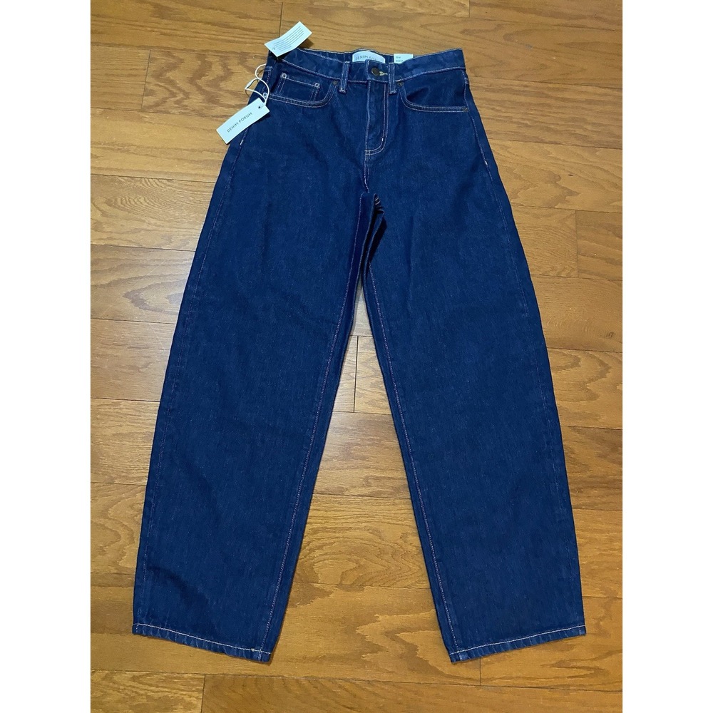 Aritzia Denim Forum Women's Blue Jeans HR Reese Barrel Size 25 New! NWT $90